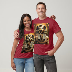 Gold Egyptian Pharaoh Lion,  T-Shirt