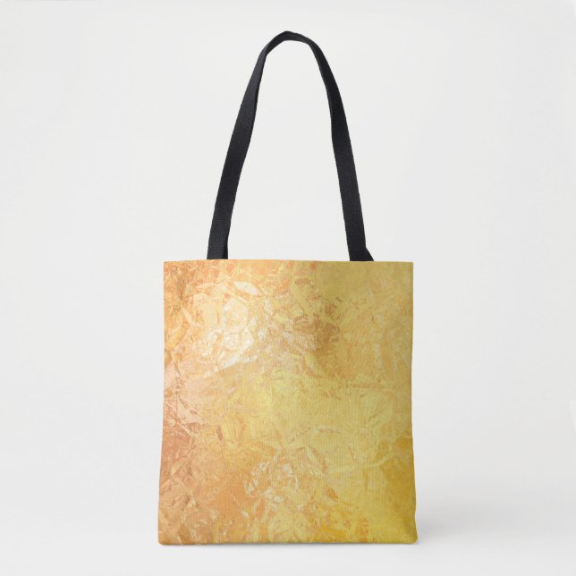 Gold Elegance: Abstract Luxurious Background Tote Bag (Front)