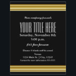 Gold Elegance Glamour Event Flyer Poster<br><div class="desc">Gold Elegance Glamour Event Flyer Poster</div>