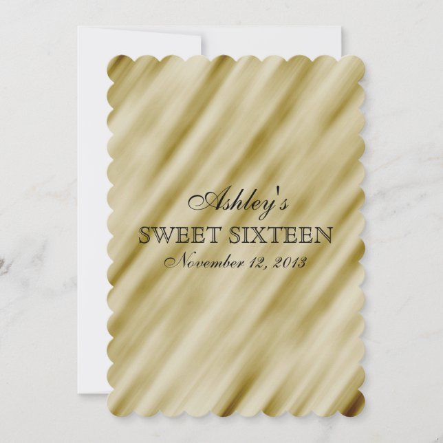 Gold Elegance Invitation (Front)