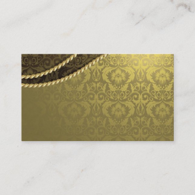 Gold Elegant Business Card (Front)