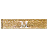 Gold Elegant Glitter Feminine Script Name
