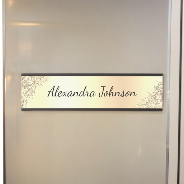 Gold Elegant Modern Professional Office Door Sign (Creator Uploaded)