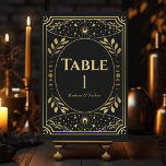Gold Elegant Mystical Tarot Card<br><div class="desc">Elegant and modern wedding design inspired by a tarot card. Design is not real foil. Items are printed exactly as they appear on your screen when you add to the cart, so personalise and add each table number that you need to your cart individually. Matching Items in our shop for...</div>