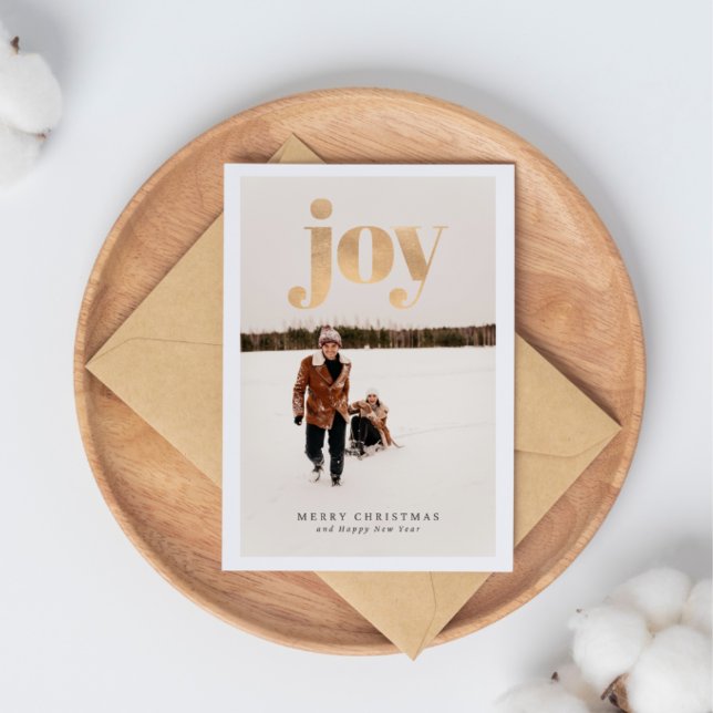 Gold Elegant Simple Family Christmas Card (Creator Uploaded)