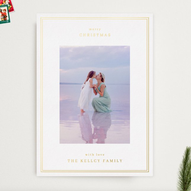 Gold Elegant Simple Frames Photo Christmas (Creator Uploaded)