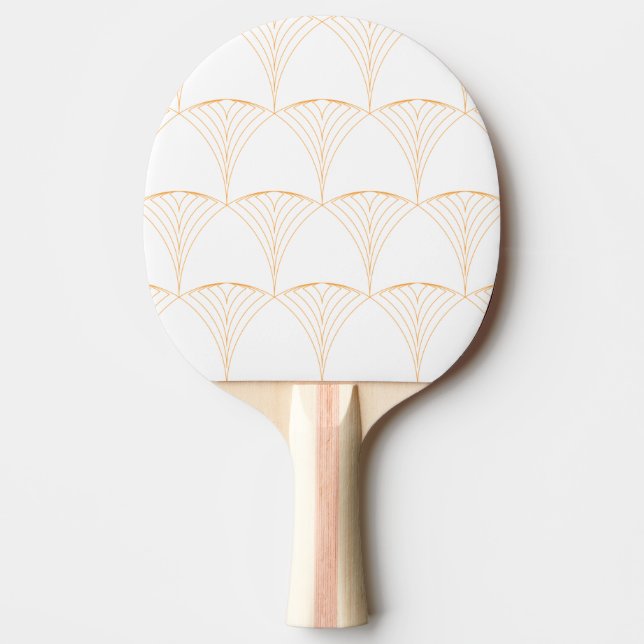 Gold, elegant simple luxurious traditional pattern ping pong paddle (Front)