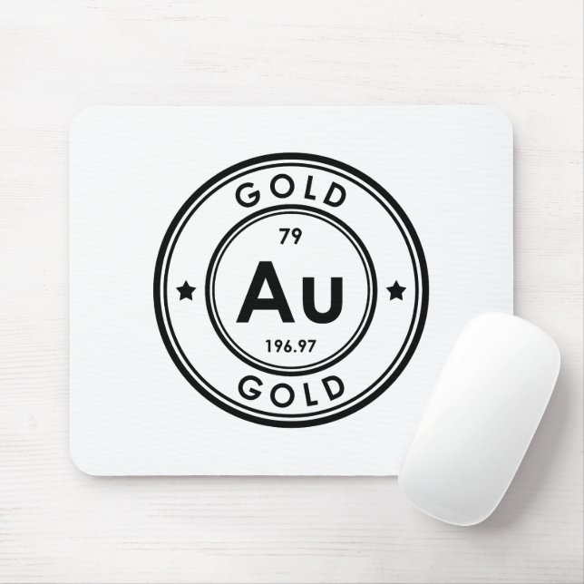 Gold Element Mouse Pad (With Mouse)