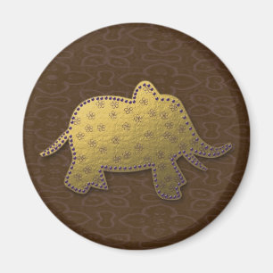 gold elephant magnet