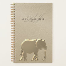 Gold Elephant Monogram