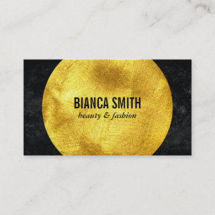 Gold Embellish II   Black Business Card