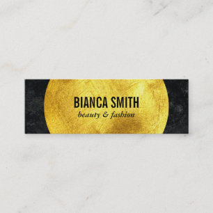 Gold Embellish II Black Mini Business Card