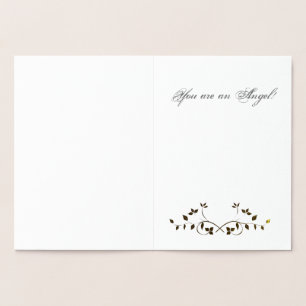 Gold Embossed Foil Thank you Card! Card