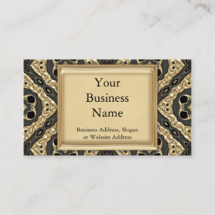 Gold Embossed Lace Business Card