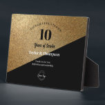 Gold Employee years of service recognition logo Plaque<br><div class="desc">Show your employees how much you value their dedication and loyalty with our Custom Employee Years of Service Recognition Logo Award. This elegant trophy-style easel plaque serves as a timeless symbol of appreciation and allows you to personalise it with the employee's name, years of service, and a special message. You...</div>