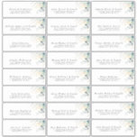 Gold Eucalyptus Greenery Individual Address Labels<br><div class="desc">Gold eucalyptus leaves greenery elegant individual address labels</div>