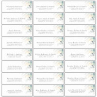 Gold Eucalyptus Greenery Individual Address Labels