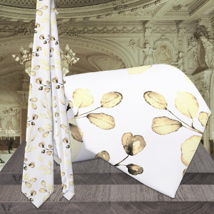 Gold Eucalyptus Greenery Wedding White Tie