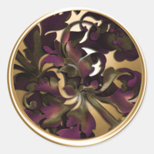 Gold Fabulous Foliage Envelope Seal