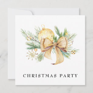 *~* GOLD Family Corporate AP20 Christmas Party Invitation