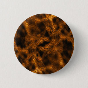 Gold fantasy pattern 6 cm round badge