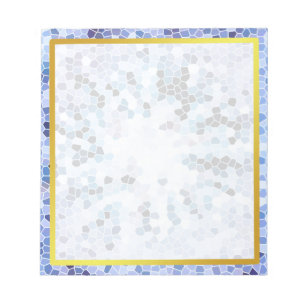 Gold Faux Boarder Marble Photo frame Autograph Notepad