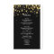 Gold, Faux Foil Bubbles, Stylish, Custom Menu