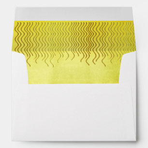 Gold Faux Foil glitter Curves for Wedding Envelopes
