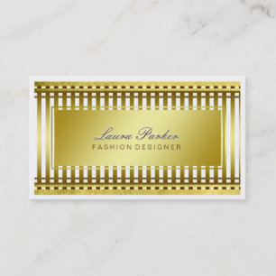 Gold Faux Foil Professional Elegant Modern Chic Business Card