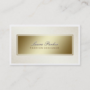 Gold Faux Foil Professional Elegant Modern Chic Business Card