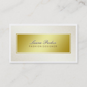 Gold Faux Foil Professional Elegant Modern Chic Business Card