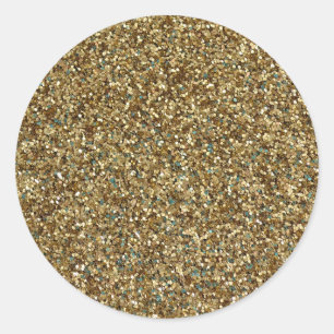 GOLD (faux) GLITTER STICKERS