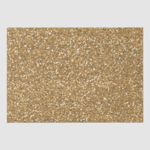 Gold Faux Glitter Tissue Paper