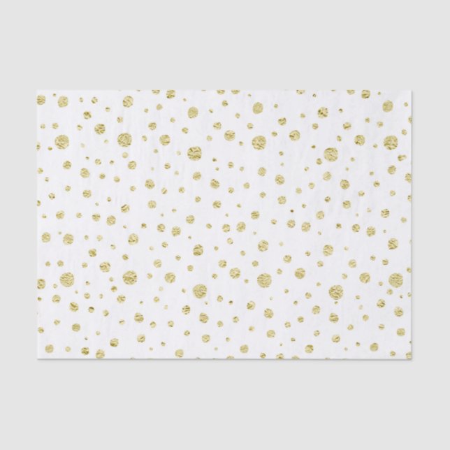 Gold Faux Glitter Wrapping Paper (Front)