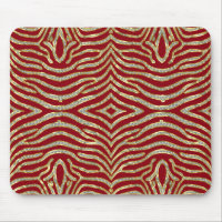 Gold Faux Glitter Zebra Stripes Custom Background