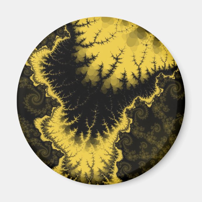 Gold Feathered Star Magnet (Front)
