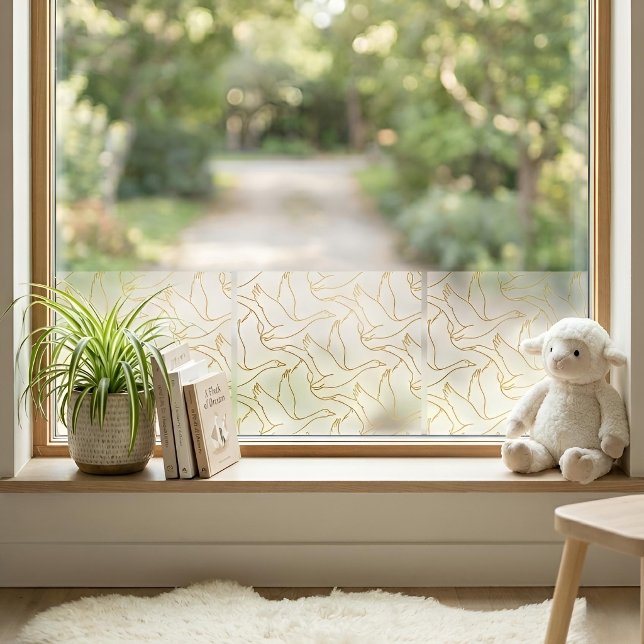 Gold Filigree Art Deco | Goose Antique Cream (Playroom Feature (Partial Transparent))