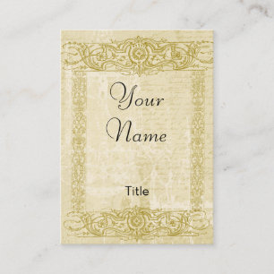 Gold Filigree Elegant Business Cards
