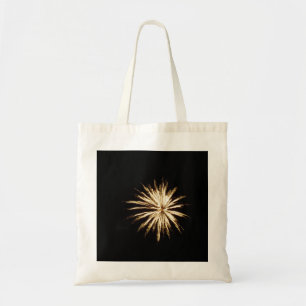 Gold Firework Tote Bag