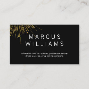 Gold Fireworks Business Card