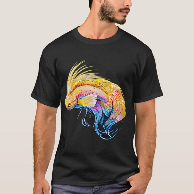 Gold Fish Blue Wrasse T-Shirt (Front)