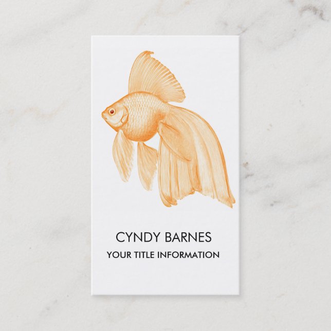 Gold Fish Business Card (Front)