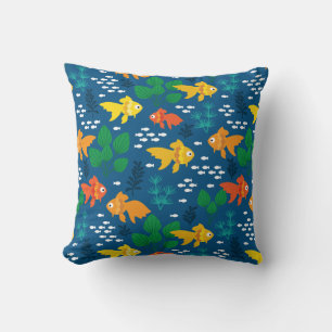 Gold Fish in Aquarium Cushion