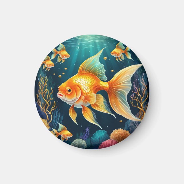 Gold Fish in Underwater Magnet (Front)