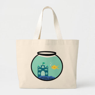 Gold Fish Large Tote Bag