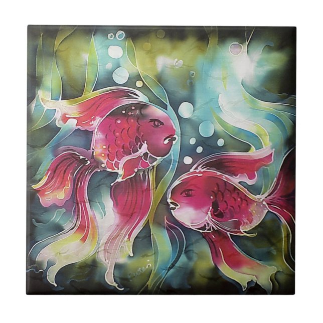 Gold Fish Luminosity Tile (Front)