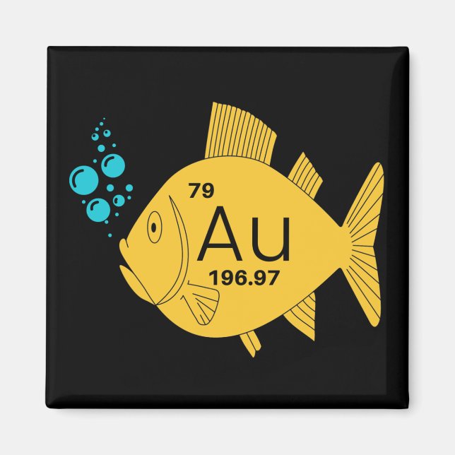 Gold Fish Magnet (Front)