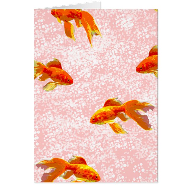 Gold fish pattern pink (Front)
