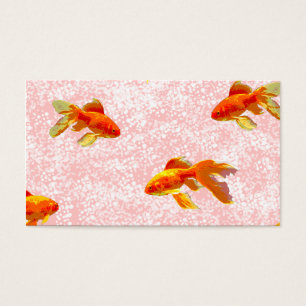 Gold fish pattern pink