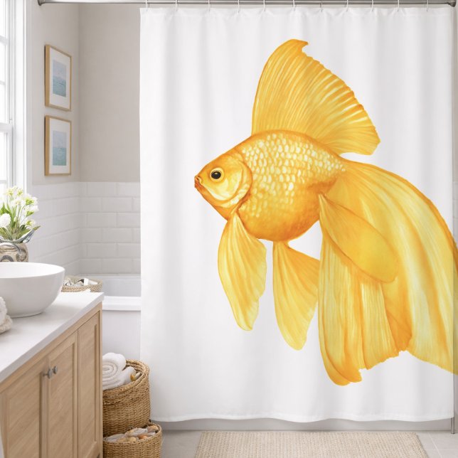 Gold Fish Shower Curtain (Creator Uploaded)
